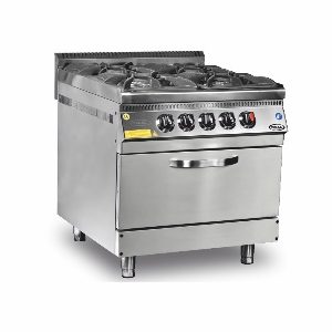 Industrial 6-Burner Gas Cooker with Oven