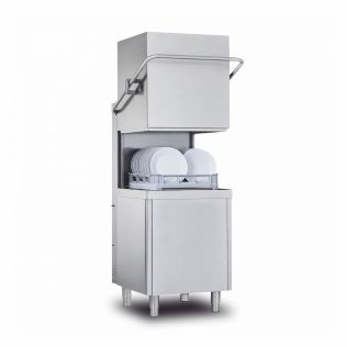 Hood-Type Dishwasher with Optional Side Tables & Sink